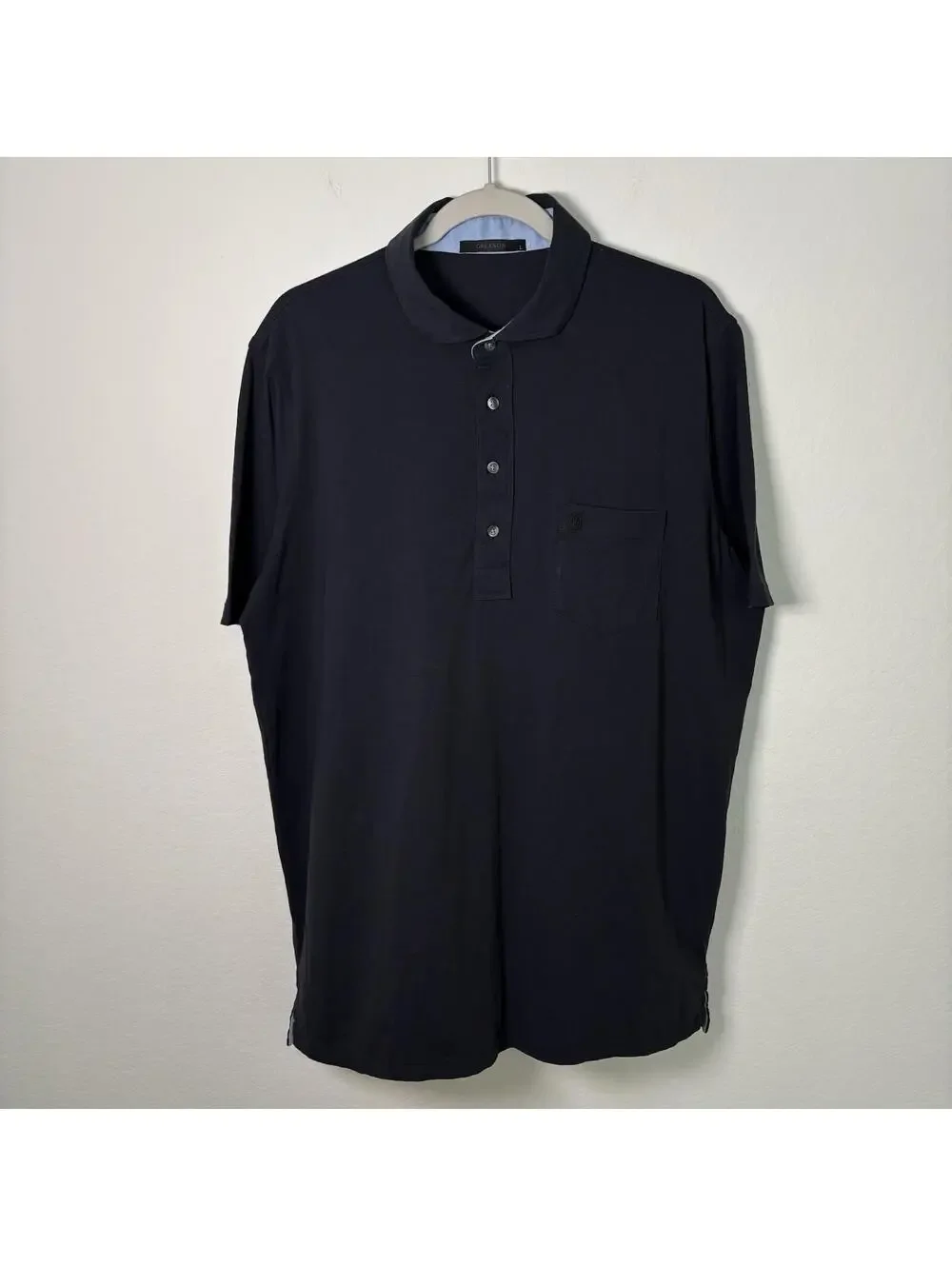 Greyson Golf Spirit Short Sleeve Chest Pocket Polo Black Men’s Size Large EUC